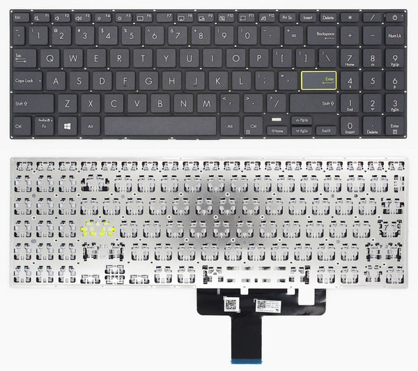StoneTaskin Original Brand New Black US Laptop Keyboard For ASUS VivoBook X521IA X521JQ X521UA Notebook KB