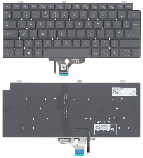 StoneTaskin Wholesale Original Black UK Backlit Laptop Keyboard For Dell Latitude 7310 2-in-1 KB