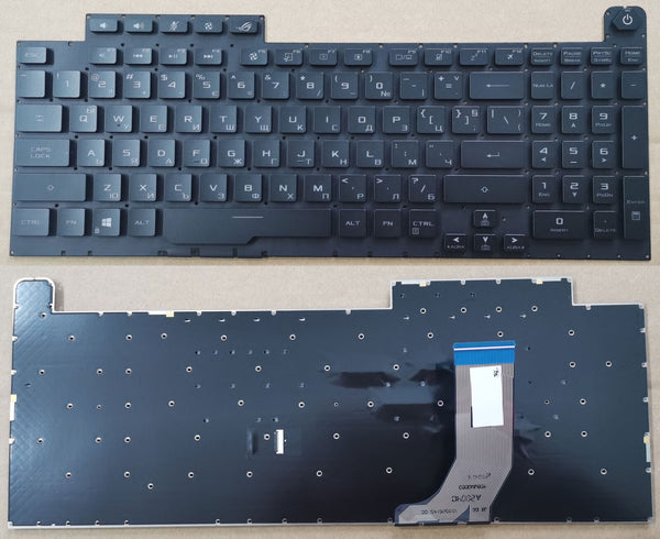 StoneTaskin Original Brand New Black Bulgarian Per Key RGB Backlit Laptop Keyboard For ASUS ROG STRIX G731 G731GV Notebook KB