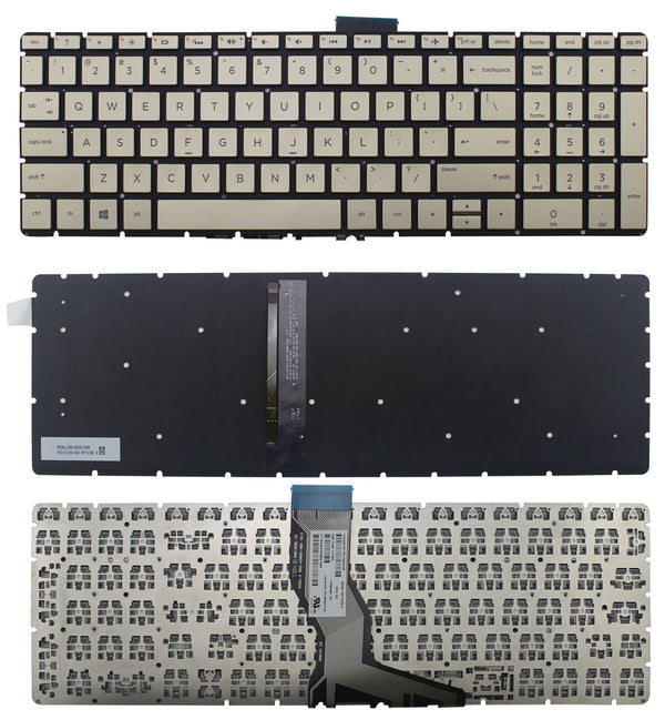 StoneTaskin Original Brand NewGold US Backlit Laptop Keyboard For HP 15-bs000 15-bs100 15-bs200 15-bs500 15-bs600 Notebook KB