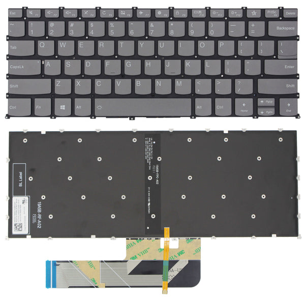 StoneTaskin Original Brand New Gray Backlit US Keyboard for Lenovo Ideapad S340-13IML Laptop KB