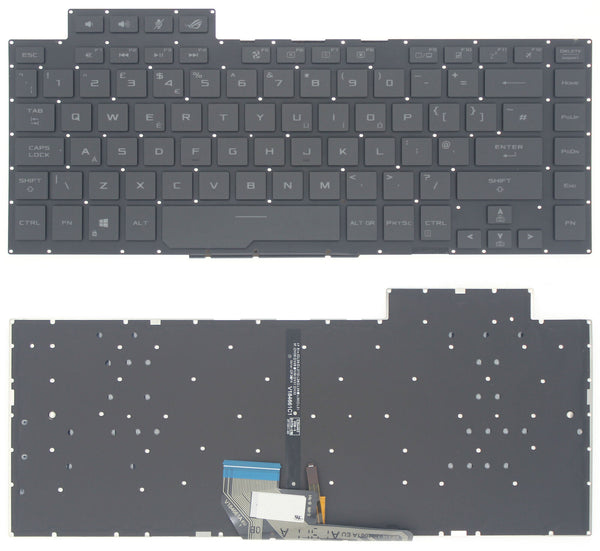 StoneTaskin Wholesale Original Black UK Backlit Laptop Keyboard For ASUS GX502 GX502LWS GX502LXS ROG ZEPHYRUS S15 KB