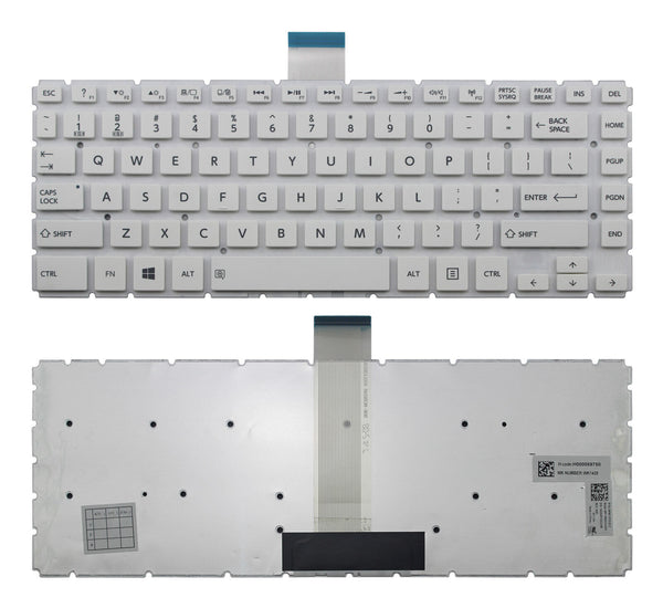StoneTaskin Original Brand New White US Keyboard For Toshiba Satellite L45DT-B L45T-B P30W-B P35W-B S40-B Notebook KB Fast Shipping