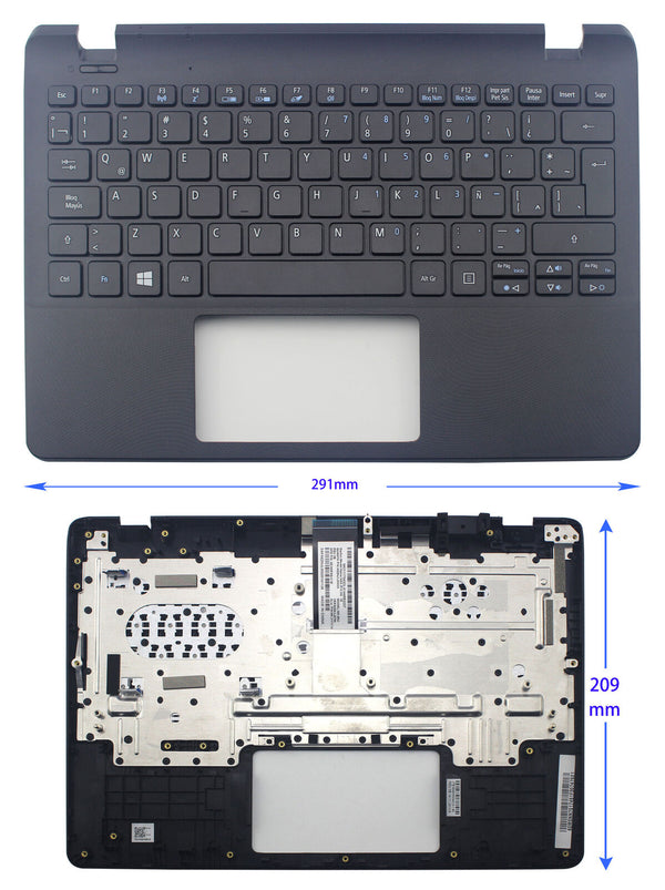 StoneTaskin Original Brand NewBlack Latin Spanish Laptop Keyboard Black Palmrest For Acer Aspire V3-111P V3-112P KB