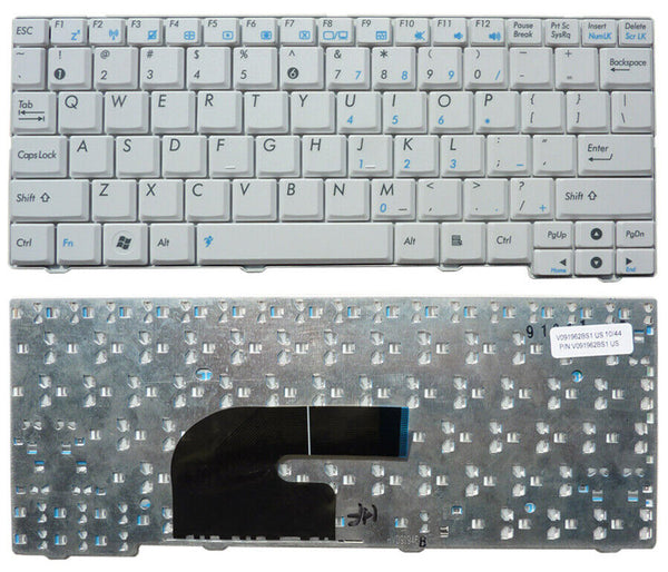 StoneTaskin Original Brand New  White US Keyboard For ASUS Eee PC MK90 MK90H  Notebook KB Free Fast Shipping