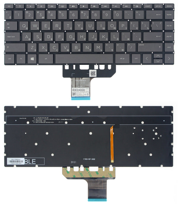 StoneTaskin Original Brand New Black Russian Backlit Keyboard For HP ENVY 13t-ah100 Pavilion 13-an0000 Notebook Keyboard KB Fully Tested Free Shipping