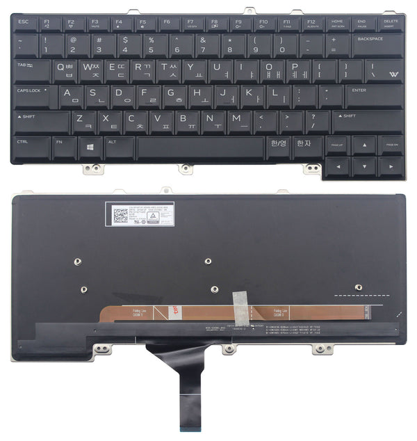 StoneTaskin Original Brand New Black Korean Backlit Laptop Keyboard For Dell Alienware 13 R3 15 KB