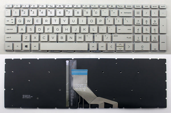 StoneTaskin Original Brand New White Backlit US Keyboard For HP 15s-du1000 15s-du2000 15s-du3000 15t-da000 Notebook KB Fast Shipping