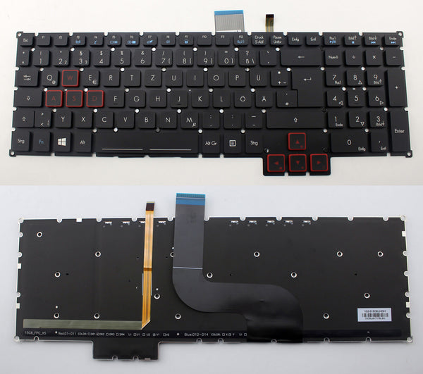 StoneTaskin Original Brand NewBlack Backlit German Laptop Keyboard For Acer Predator G9-593 G9-791 G9-792 G9-793 KB