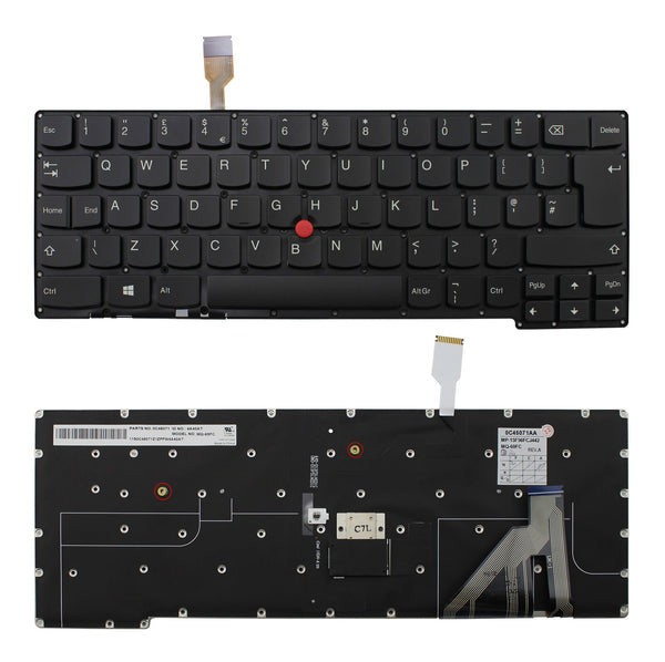 StoneTaskin Wholesale Original Black UK Backlit Laptop Keyboard For Lenovo ThinkPad New X1 Carbon 2nd 20A7 20A8 KB