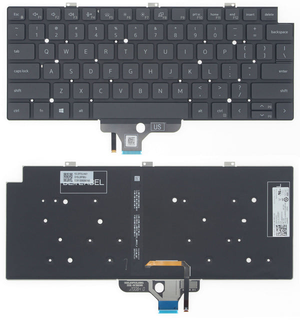 StoneTaskin Original Black US Backlit Keyboard For Dell Latitude 5320 2-in-1 7320 7330 Rugged ExtremeNotebook KB Keyboard Fully Tested Free Shipping