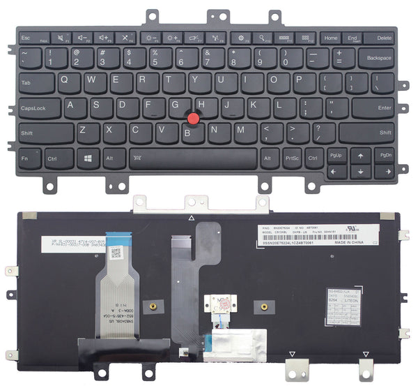 StoneTaskin Original Brand New Black US Keyboard Black Frame For Lenovo ThinkPad Helix 2nd 20CG 20CH Notebook Keyboard KB Fully Tested Free Shipping