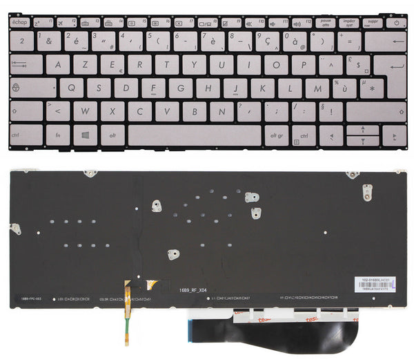 StoneTaskin Wholesale Brand New Grey French Backlit Laptoap Keyboard For ASUS ZenBook 3 UX390 UX390UA KB