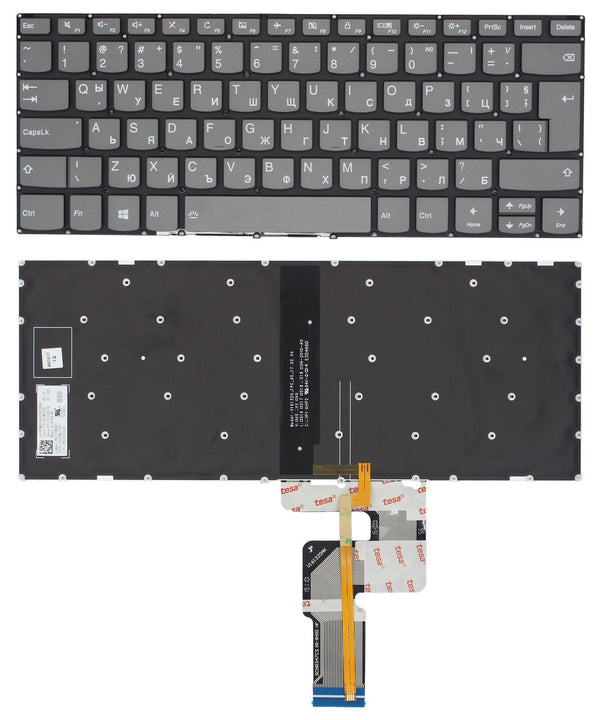 StoneTaskin Original Grey Bulgarian Backlit Keyboard For Lenovo FLEX-15IML FLEX-15IWL V130-14IGM Fully Tested Free Shipping