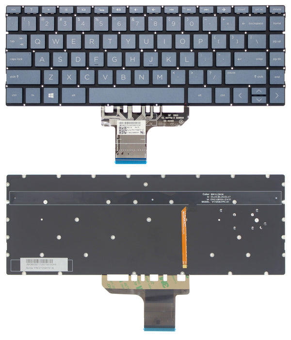 StoneTaskin Original Blue US Backlit Keyboard For HP Spectre 13-ap000 x360 13-ap0000 13t-ap000Fully Tested Free Shipping