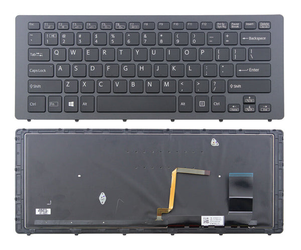 StoneTaskin Original Black US Backlit Keyboard Black Frame For Sony SVF15NNotebook KB Keyboard Fully Tested Free Shipping