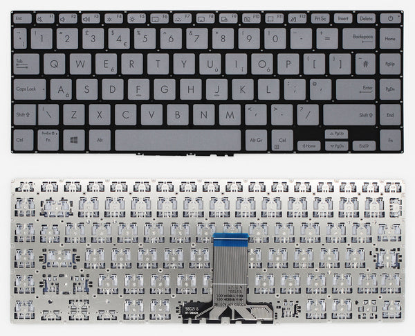 StoneTaskin Original Brand NewSilver UK Keyboard For ASUS E410 E410KA E410MA Q407IQ Vivobook Go 14 (E410) Fast Shipping