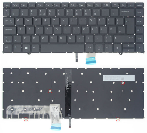 StoneTaskin Wholesale Original Black UK Backlit Laptop Keyboard For HP ZBook Studio G5 Mobile Workstation x360 KB