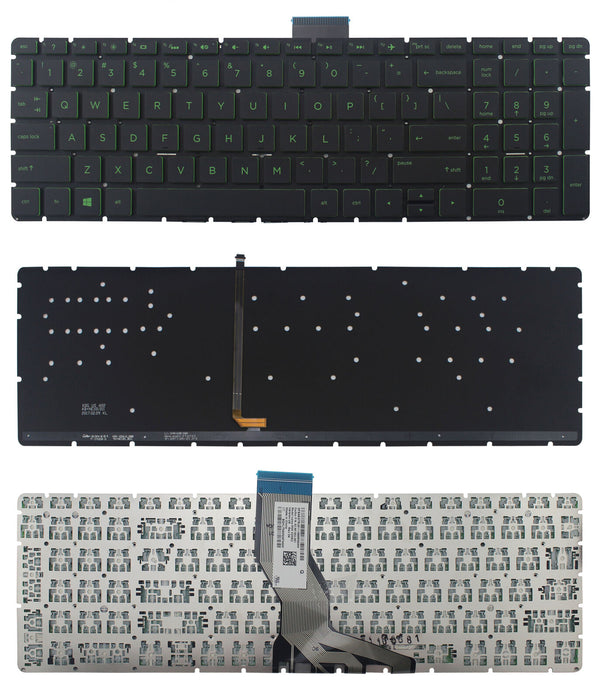 StoneTaskin Original Brand New Black US Backlit Laptop Keyboard green font For HP Pavilion 15-br100 x360 15-cb000 Notebook KB