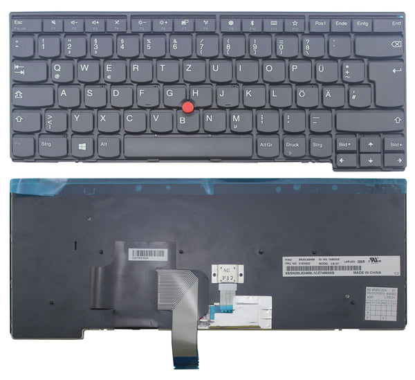 StoneTaskin Original Brand New Black German Keyboard Black Frame For IBM ThinkPad L470 Fast Shipping