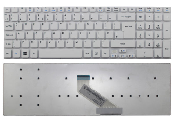 StoneTaskin Original Brand New White UK Keyboard For Acer Aspire ES1-711 ES1-711G ES1-731 ES1-731G V3-531 Notebook KB Fast Shipping