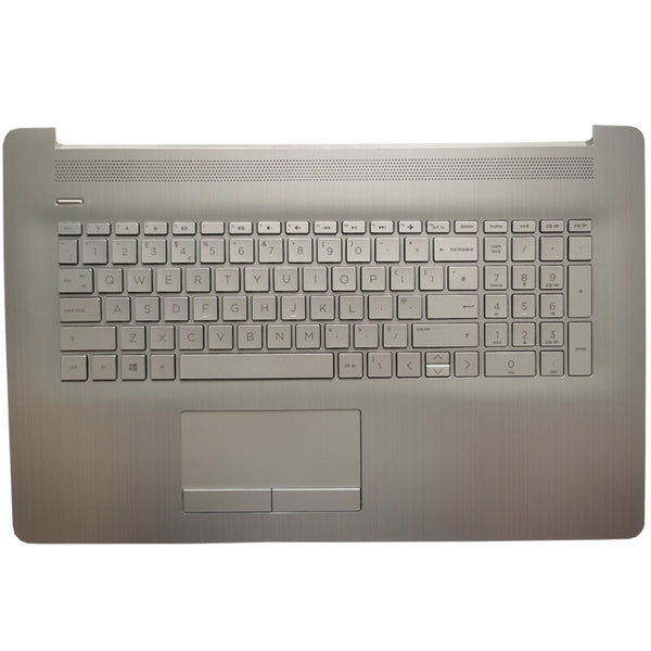 FOR HP Pavilion 17-by1033dx 17-by1053dx 17-by1061st UK Keyboard Silver Palmrest