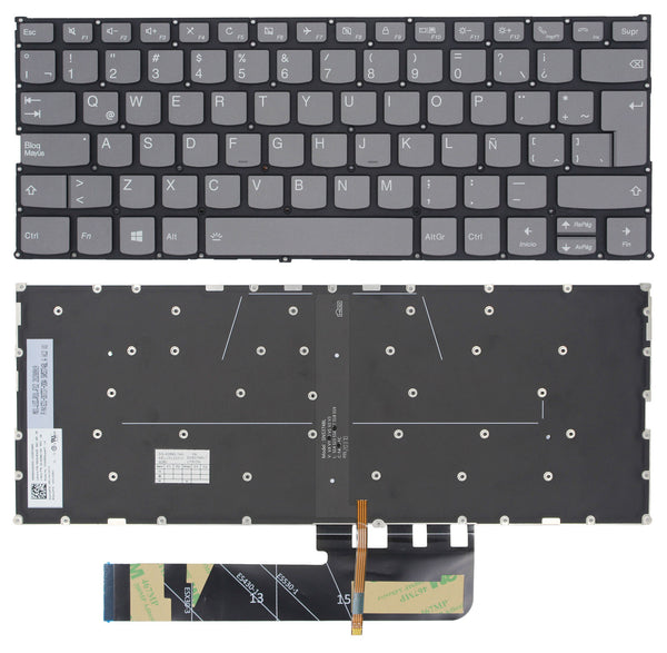 StoneTaskin Original Grey Backlit Latin Spanish Keyboard For Lenovo ThinkBook 14-IML 14s-IML 14s-IWLs Fully Tested Free Shipping