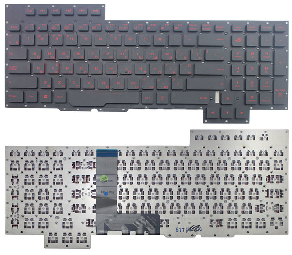 StoneTaskin Wholesale Original Brand New Black Russian Laptop Keyboard For ASUS GX700 GX700VO ROG G701VI G701VO KB