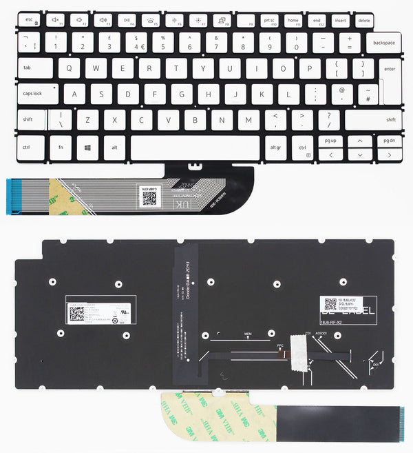 StoneTaskin Original Silver UK Backlit Keyboard For Dell Latitude 3301 3410 Vostro 5490 Fully Tested Free Shipping