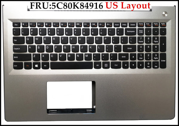 5C80K84916 for Lenovo Ideapad 500s-15ISK 500s-15IKB M51-80 Laptop Keyboard with Plamrest Upper case C-cover assembly US Layout