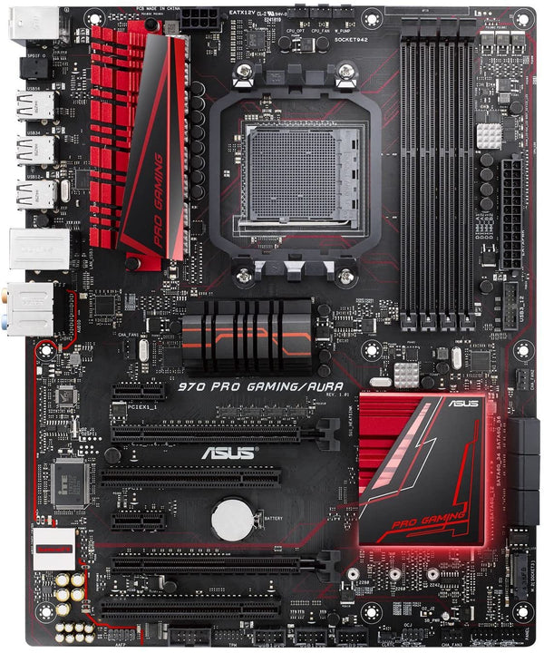 Original ASUS 970 PRO GAMING/AURA Desktop Motherboard Socket AM3+ AMD 970 DDR3 AMD AM3+ FXPhenom II PCI-E2.0 SATA3 USB3.1 ATX Motherboard