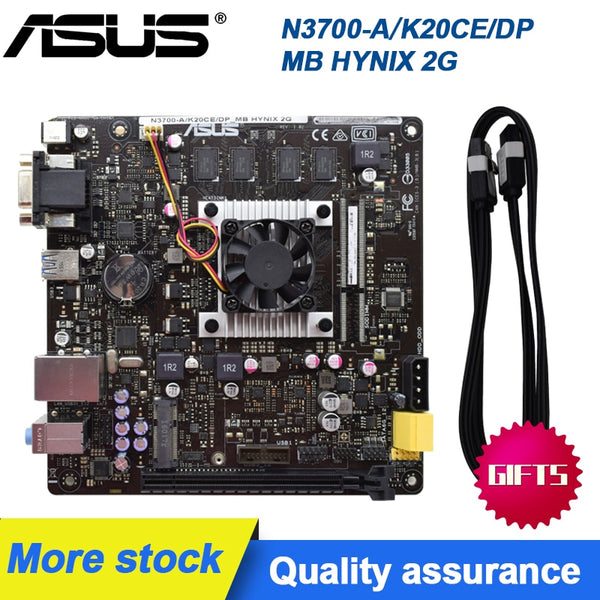 Original ASUS Mini placa base N3700-A/K20CE DP MB HYNIX 2G integrado N3700 escritorio mini ITX DC PC conjunto de placa base 