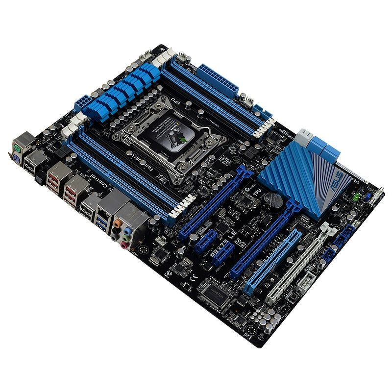 ASUS P9X79 LE LGA 2011 Intel X79 Mining Motherboard DDR3 64GB 3×PCI-E 3.0  X16 Kit Xeon E5-2650 v2 Core i7 Cpus SATA3 USB3.0 X79