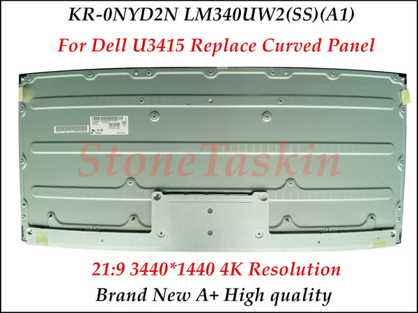 Nuevo KN-0NYD2N LM340UW2 SS A1 para Dell U3415W Panel de pantalla curva LED LM340UW2(SS)(A1) 34 pulgadas 3440X1440 4K Panel de pantalla