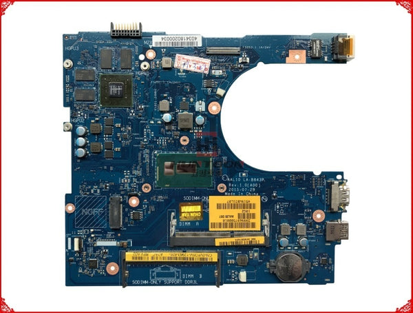 CN-0VFD5V VFD5V FOR Dell Inspiron 5458 5558 Laptop Motherboard AAL10 LA-B843P REV:1.0(A00) SR23W I7-5500U HDMI port mainboard