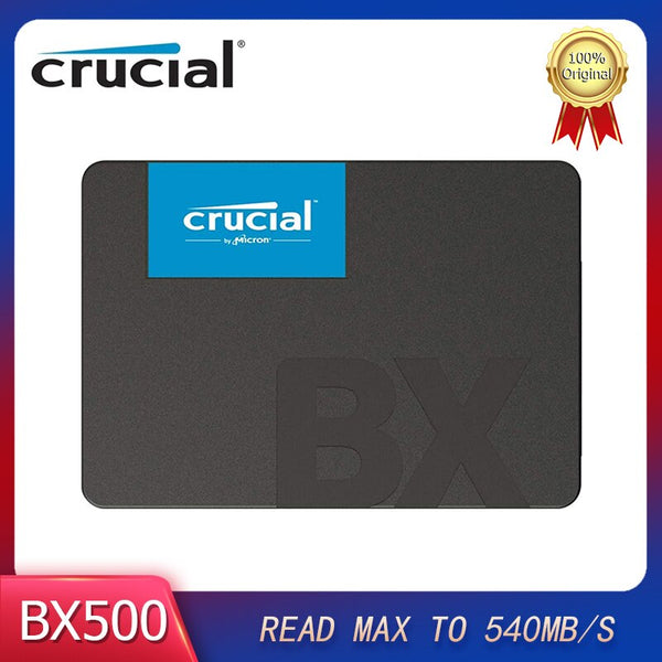 Crucial BX500 SSD interno 3D NAND SATA 2,5 ''unidad interna de estado sólido 1TB 250GB 500GB disco duro para ordenador portátil de escritorio 