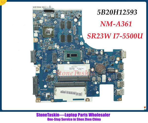 FRU 5B20H12593 For Lenovo Ideapad G40-80 Laptop motherboard ACLU3/ACLU4 NM-A361 SR23W I7-5500U M330 2GB DDR3L 100% Tested