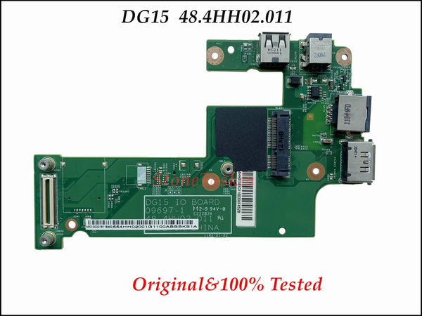 StoneTaskin Бесплатная доставка оригинальный 48.4HH02.011 для Dell Inspiron 15R N5010 IO USB разъем постоянного тока и плата адаптера питания DG15 IO 09697-1 протестировано 