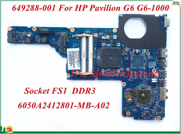 StoneTaskin Высокое качество 649288-001 для HP Pavilion G6 G6-1000 Материнская плата ноутбука 6050A2412801-MB-A02 Socket FS1 DDR3 100% тестирование 