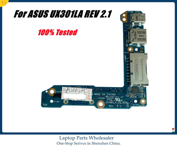 Высококачественная оригинальная плата UX301LA IO_VER2_BOARD REV2.1 для ASUS UX301LA UX301 UX301L USB BOARD SSD IO BOARD 100% тестирование 