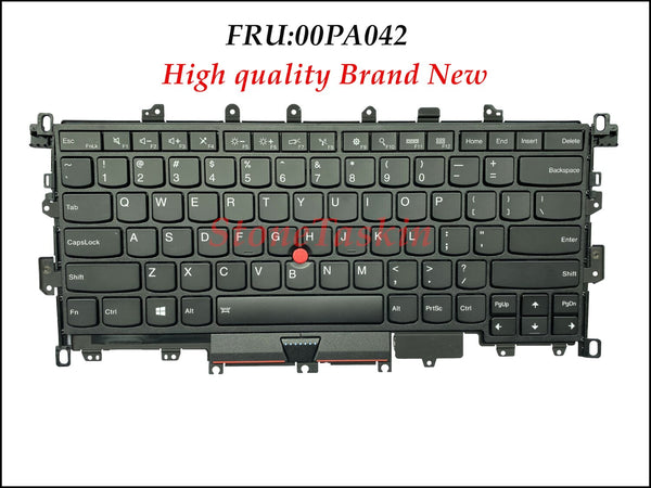 StoneTaskin High quality 00PA042 For Lenovo Thinkpad X1 Yoga 1st Generation  2016 Laptop Keyboard US layout with backlit Brand New Tested