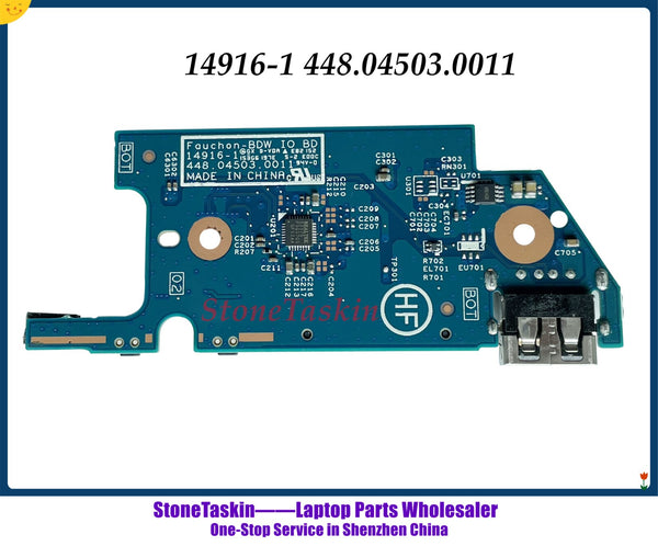 Alta calidad 14916-1 448.04503.0011 para HP X360 13-S Laptop USB SD Card reader board 100% probado 