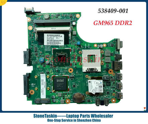 StoneTaskin placa principal 538409-001 de alta calidad para HP Compaq 510 610 placa base de computadora portátil GME965 DDR2 100% probado 