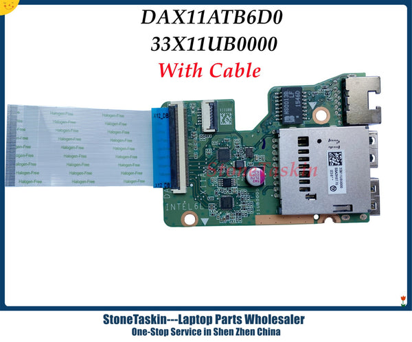 Placa base de alta calidad genuina para HP Pavilion15-AB Series DAX11ATB6D0 33X11UB0000 conector de placa de red USB 100% probado 