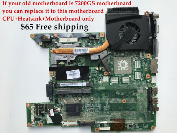 StoneTaskin High quality Laptop motherboard+CPU+Heatsink for HP Pavilion DV6000 945GM 434723-001 434725-001 Fully tested&Working perfect
