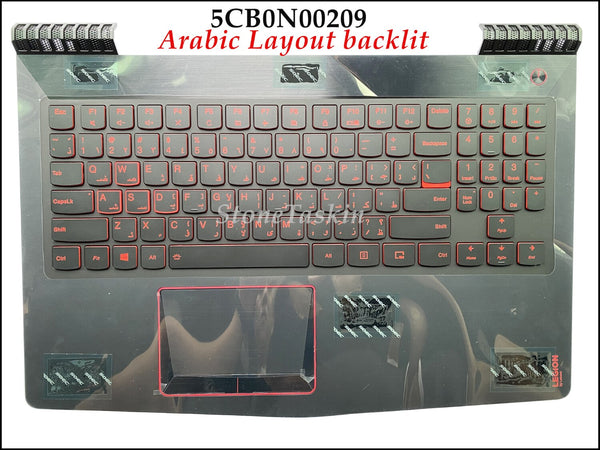 StoneTaskin Laptop AR Backlit keyboard case 5CB0Q67209 For lenovo Legion Y520-15 Y720-15 Rescuer R720-15 Palmrest keyboard with backlit RED