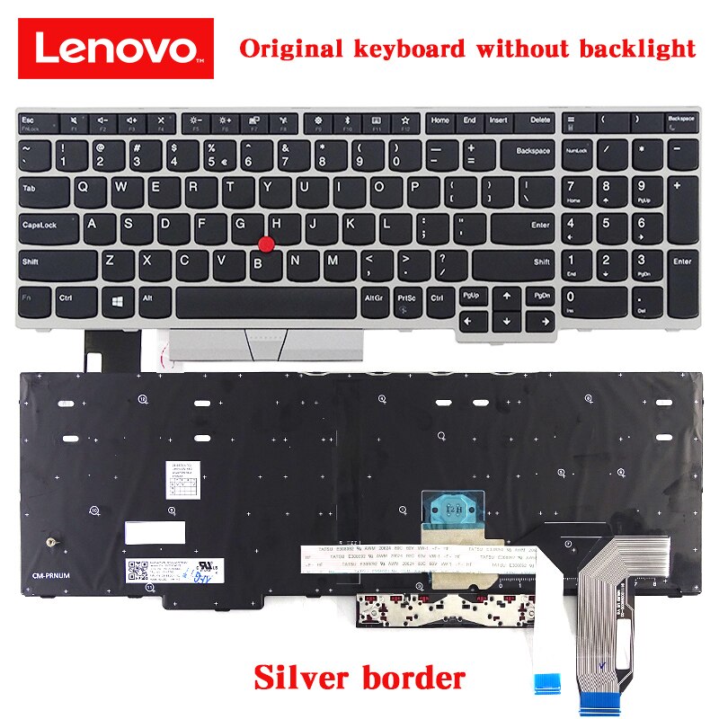 Lenovo ThinkPad E580 E585 E590 E595 T590 P53S L580 L590 P52 P72 P53 P73  Original notebook keyboard 01YP640 01N729 01YP560