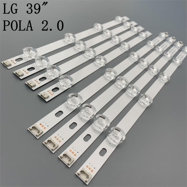 StoneTaskin New Kit 8 PCS LED backlight strip Replacement for LG 39LN5300 innotek POLA 2.0 POLA2.0 39 inch A B type HC390DUN-VCFP1