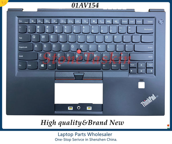 Nuevo/Orig Palmrest Panel bisel cubierta EE. UU. Inglés teclado retroiluminado para Lenovo Thinkpad X1 Carbon 4th Gen 01AV154 01AV193 KB probado