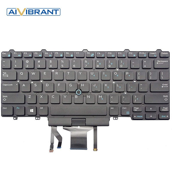 New US backlit Keyboard for Dell Latitude E5450 E5470 E7450 E7470 5480 5488 7480 7490 5490 5491 5495 0D19TR 0D19TR PK1313D3B00